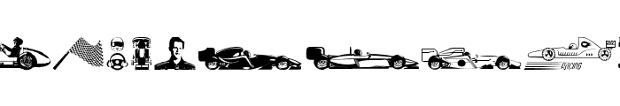 Formula 1 Font UPPERCASE