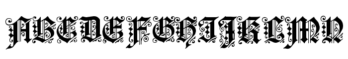 Fortuna Gothic FlorishC Font UPPERCASE