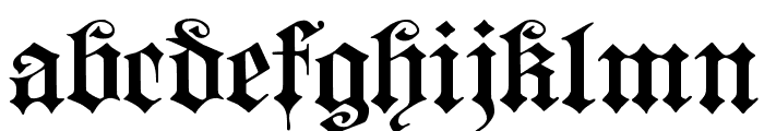 Fortuna Gothic FlorishC Font LOWERCASE
