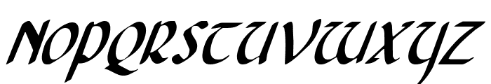 Foucault Condensed Italic Font UPPERCASE