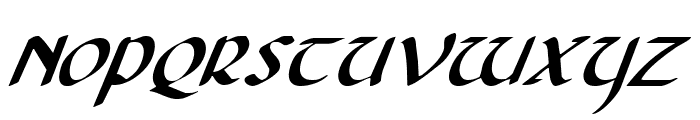 Foucault Expanded Italic Font UPPERCASE