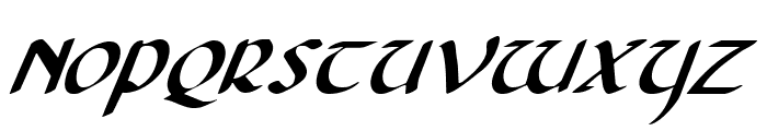 Foucault Italic Font UPPERCASE