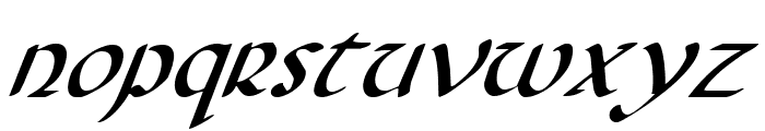 Foucault Italic Font LOWERCASE
