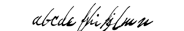 Fountain Pen Frenzy Font LOWERCASE