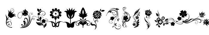 fotograami-flower Font UPPERCASE