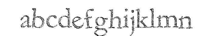 Fragile Decay Font LOWERCASE