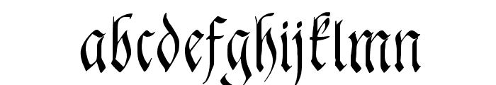 FrakturaFonteria-Slim Font LOWERCASE