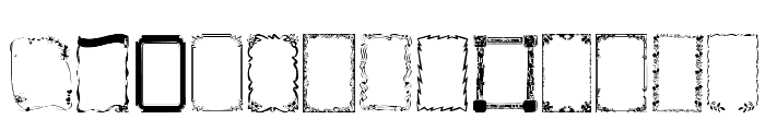 Frames1 Normal Font UPPERCASE