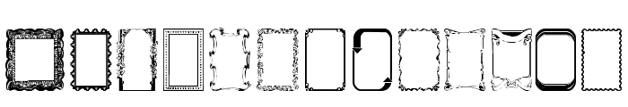 Frames1 Normal Font LOWERCASE