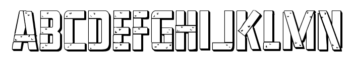 Frank-n-Plank 3D Regular Font LOWERCASE
