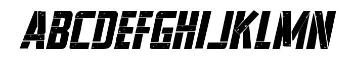 Frank-n-Plank Bold Italic Font LOWERCASE