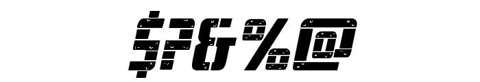 Frank-n-Plank Expanded Italic Font OTHER CHARS