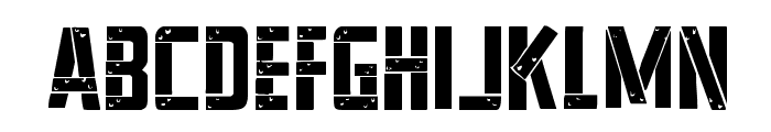 Frank-n-Plank Staggered Font LOWERCASE