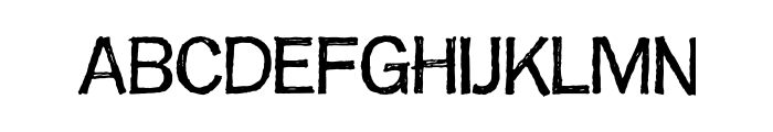 Franklin Gothic Hand Light Font UPPERCASE