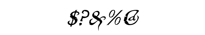 Freebooter Italic Font OTHER CHARS