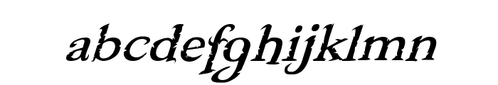 Freebooter Italic Font LOWERCASE