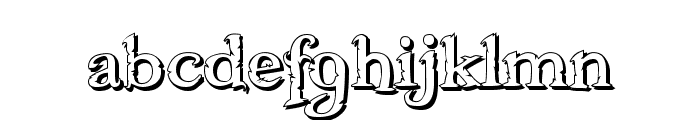 Freebooter Shadow Font LOWERCASE