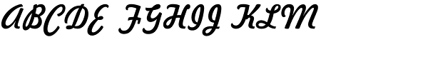Freehand 521 Font UPPERCASE