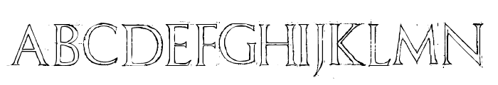 Freehand Roman Font UPPERCASE