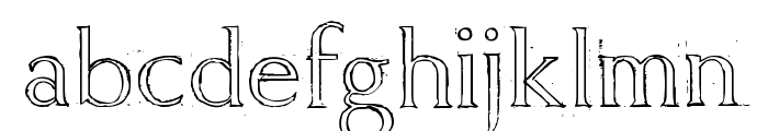 Freehand Roman Font LOWERCASE