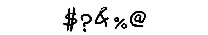 Freehand Written Font OTHER CHARS