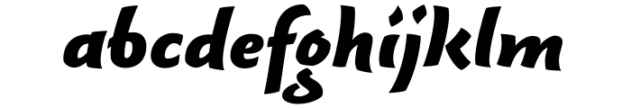 Fresco Script Sans Black OT Font LOWERCASE