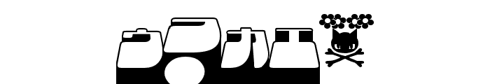 Frigate Katakana - 3D Font OTHER CHARS