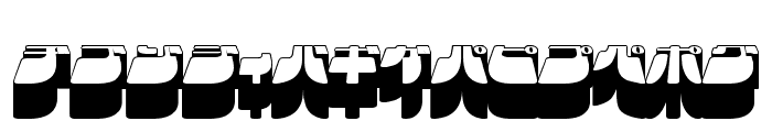 Frigate Katakana - 3D Font UPPERCASE