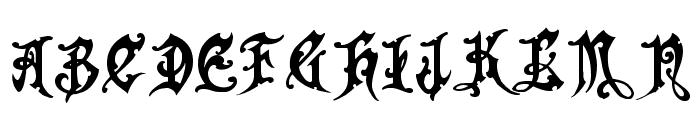 FrightWrite1 Medium Font LOWERCASE