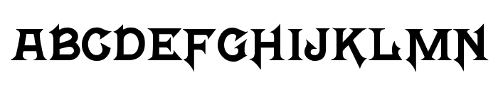 FrightWrite2 Medium Font LOWERCASE