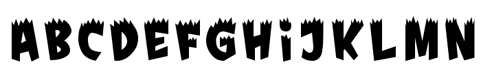 Fright Font LOWERCASE