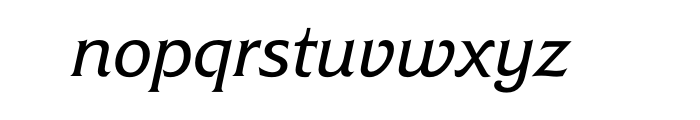 Friz Quadrata Regular Italic OT Font LOWERCASE