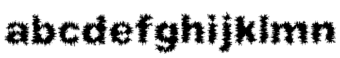 Frizzed BRK Font LOWERCASE