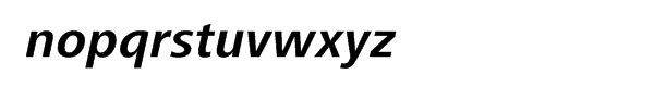 Frutiger® Next Central European Bold Italic Font LOWERCASE