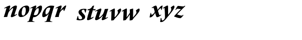 Frutiger Serif Pro Heavy Italic Font LOWERCASE