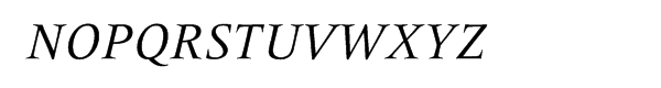 Frutiger® Serif Pro Italic Font UPPERCASE