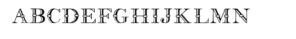 Frys's Alphabet Font UPPERCASE