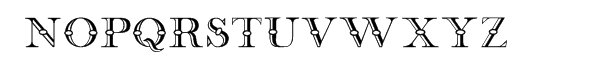 Frys's Alphabet Font UPPERCASE