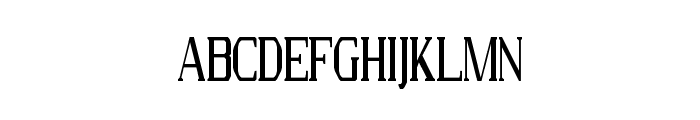 FS Serif Condensed Regular Font UPPERCASE