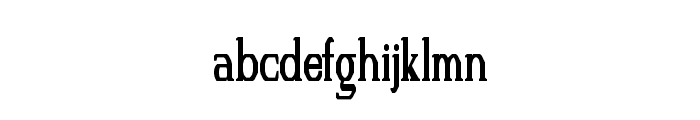 FS Serif Condensed Regular Font LOWERCASE