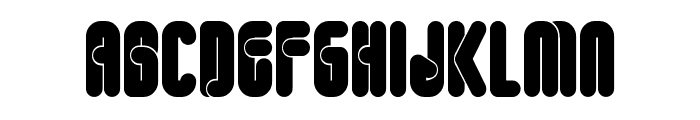 FT Roundabout round Font UPPERCASE