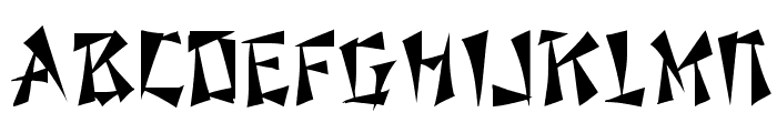 Fu Manchu Font UPPERCASE