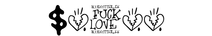 Fuck Love Font OTHER CHARS