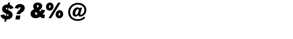 Fuller Sans DT-Black Italic Font OTHER CHARS