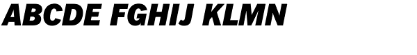 Fuller Sans DT-Black Italic Font UPPERCASE