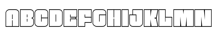 Funk Machine Outline Font LOWERCASE