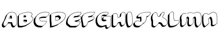 Funny Pages Shadow Font LOWERCASE