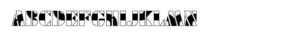 Futura® Black Art Deco Flipper Font LOWERCASE