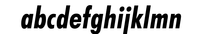 Futura Bold Condensed Italic BT Font LOWERCASE