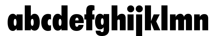 Futura Extra Black Condensed BT Font LOWERCASE